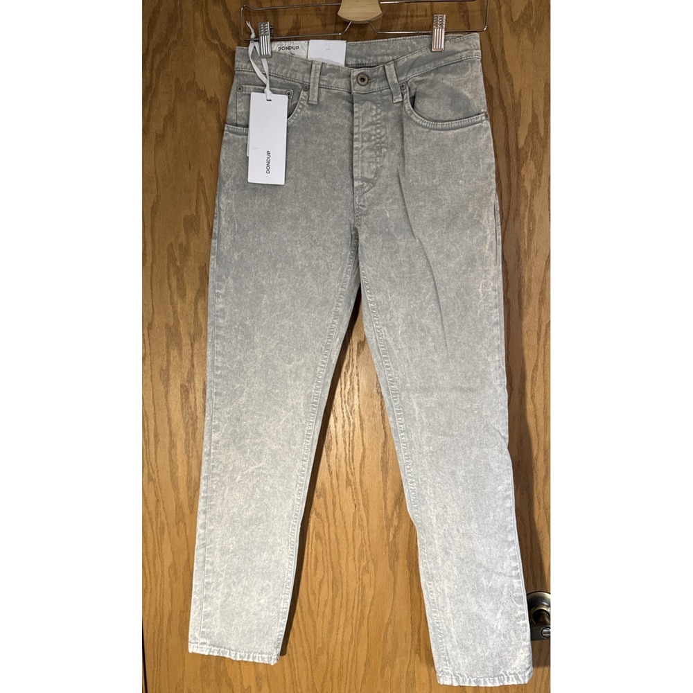 DONDUP Telma women's jeans loose fit regular waist gray washed size 25 buttonfly